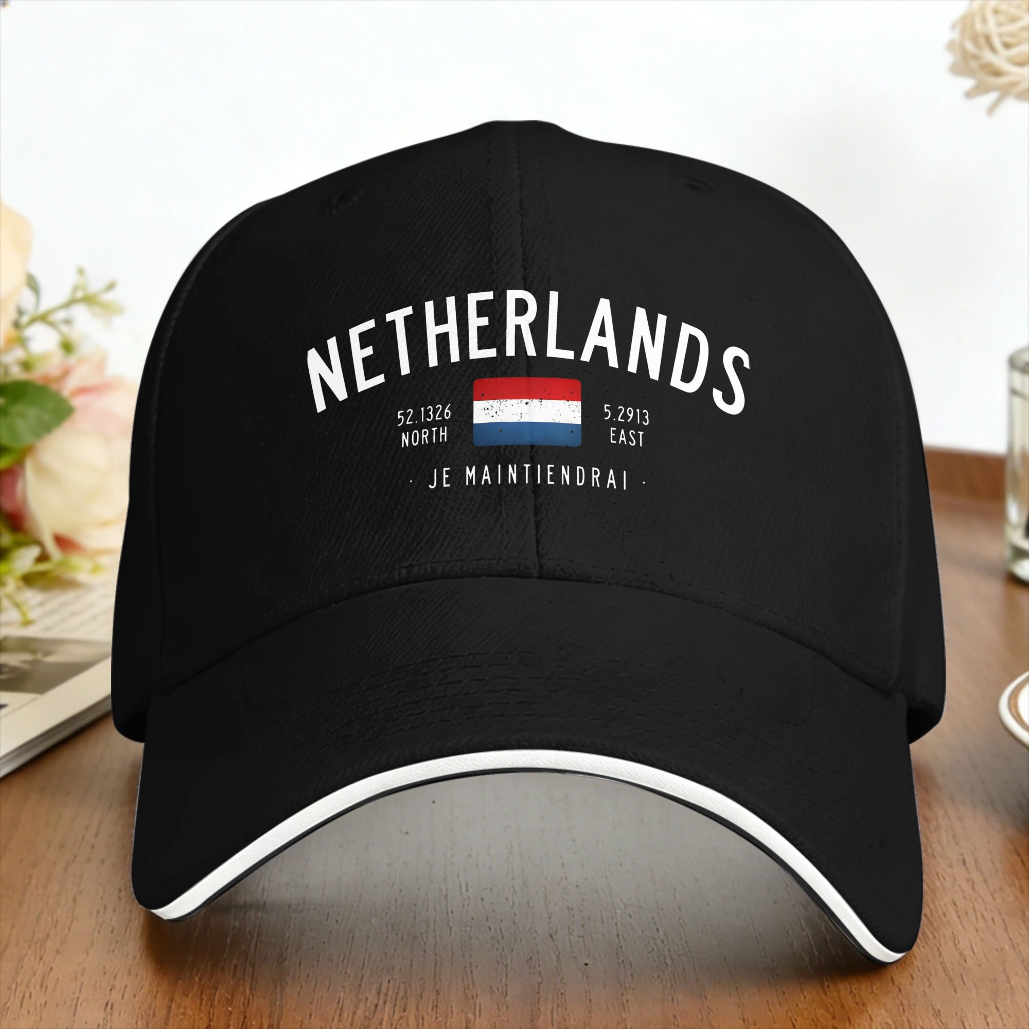 Home Decor Netherlands - หมวกเบสบอลลำลอง ลายธงชาติเนเธอร์แลนด์ หมวกเทนนิส สเก็ต ทรัคเกอร์ สำหรับวัยรุ่นทุกเพศ