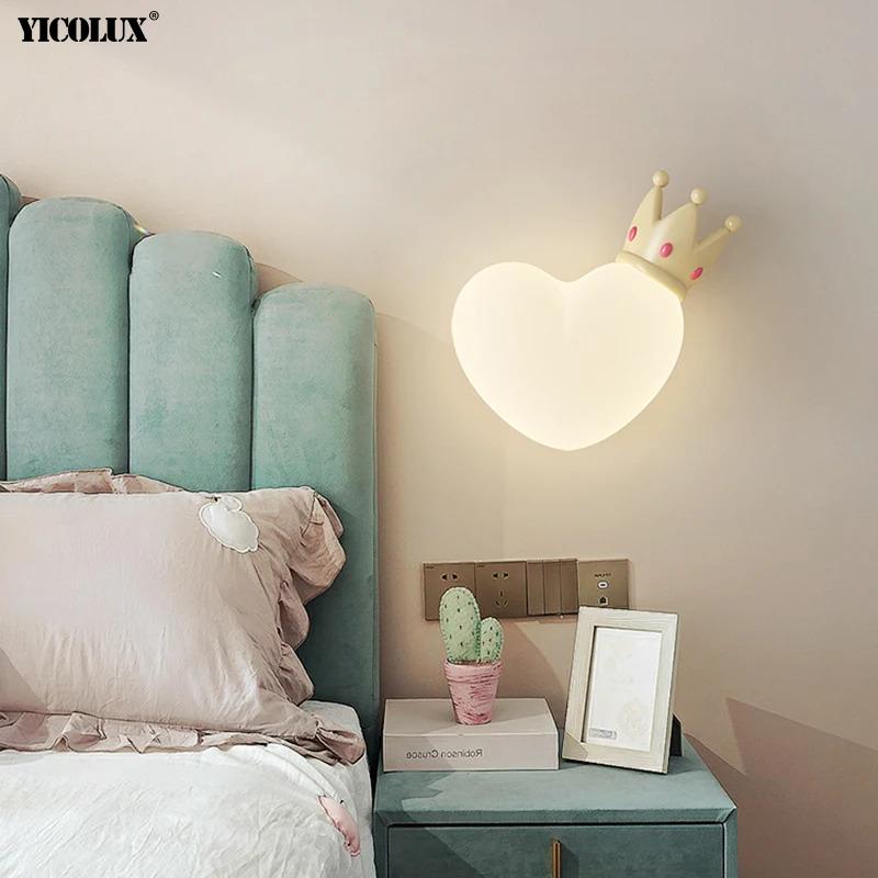 Home Decor Wall Molding - โคมไฟ dinding kamar tidur ทันสมัยสำหรับห้องเด็กการ์ตูน lampu
