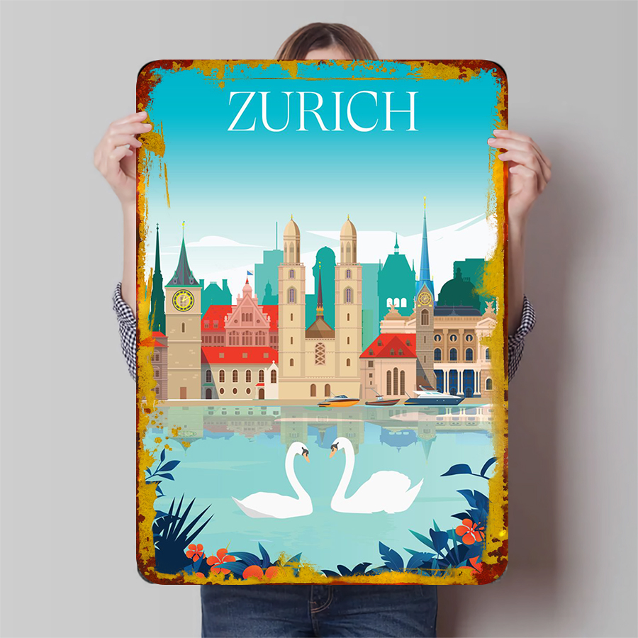 Home Decor Zurich - ซูริก City Skyline พร้อม Lake View
