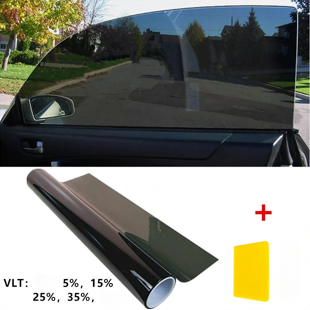 Home Decor Window Blinds - ฟิล์มติดกระจกรถยนต์, ป้องกันรังสียูวีและความร้อน, ฟิล์มกรองแสงสำหรับรถยนต์/บ้าน/สำนักงาน, ขนาด 3 เมตร