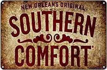 Home Decor New Orleans - ป้ายโลหะสไตล์เรโทร/ป้ายตกแต่งผนังบ้าน/บาร์/คลับลาย New Orleans Original Southern Comfort