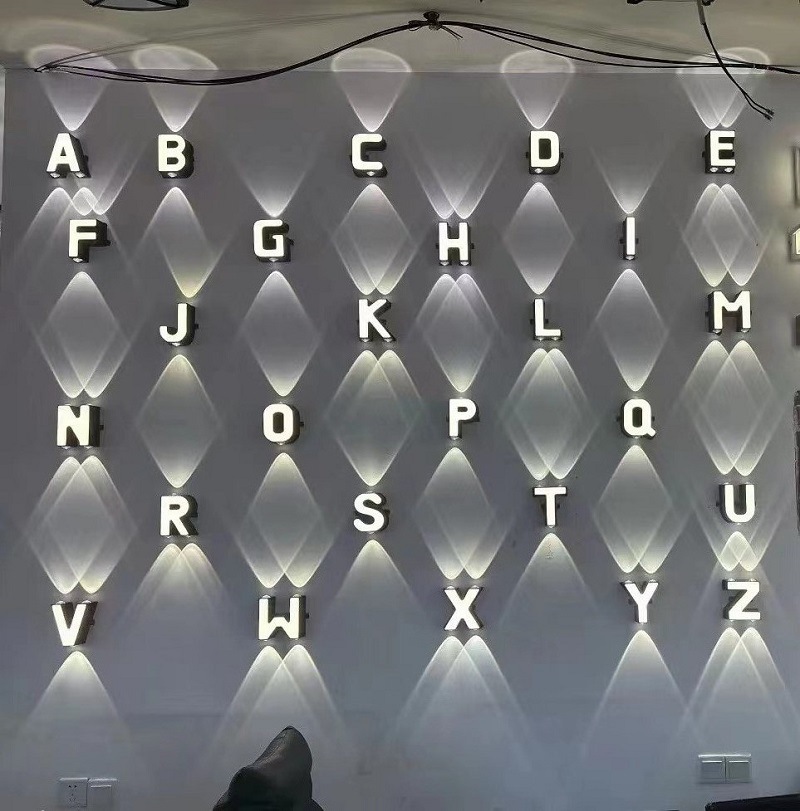 Home Decor Lighting - ไฟติดผนังกันน้ำกลางแจ้ง IP65 ไฟตกแต่งภายในบ้าน ตกแต่งร้านค้า ร้านอาหาร ตัวอักษร