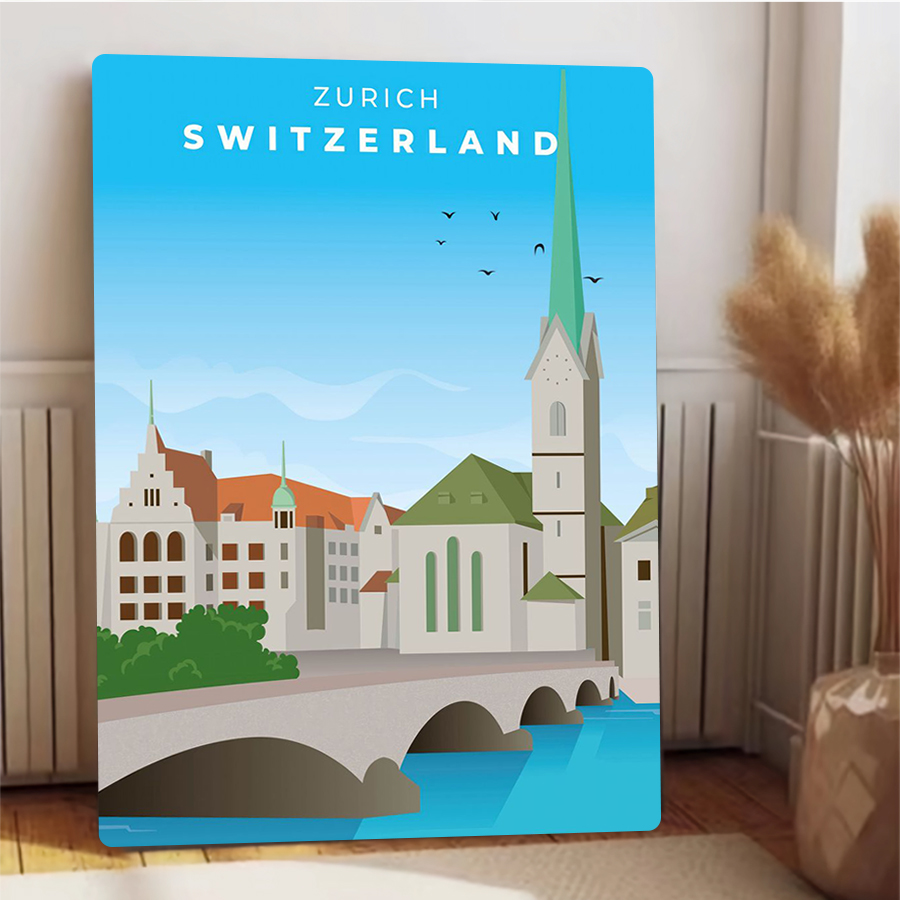 ซูริกสวิตเซอร์แลนด์ Cityscape  - Home Decor Zurich บทวิจารณ์และราคา