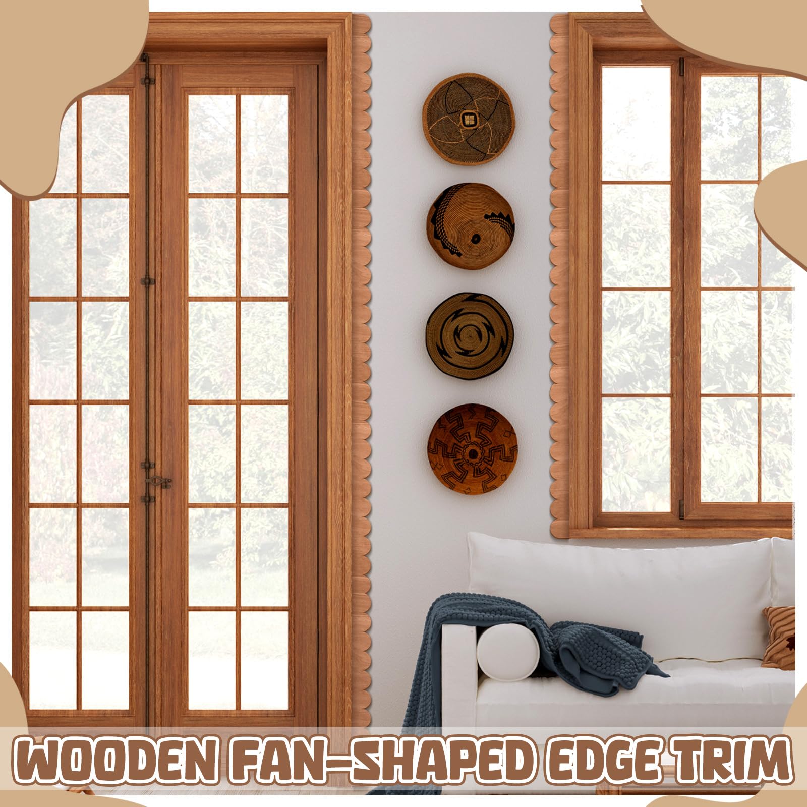 ไม้ตกแต่งขอบโค้ง 12 ชิ้น - คิ้ - Home Decor Wall Molding บทวิจารณ์และราคา