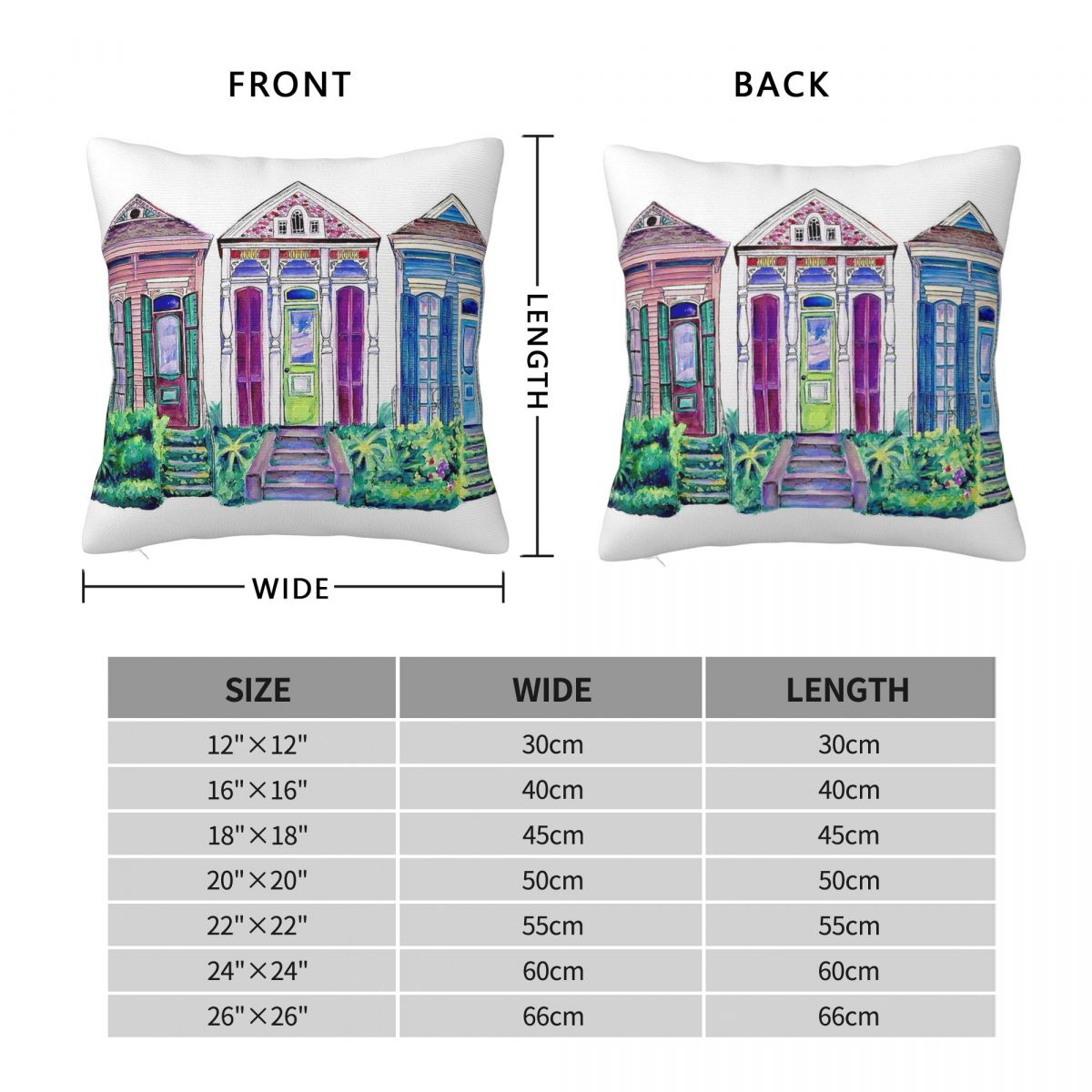 ปลอกหมอนอิงทรงสี่เหลี่ยม New O - Home Decor New Orleans บทวิจารณ์และราคา