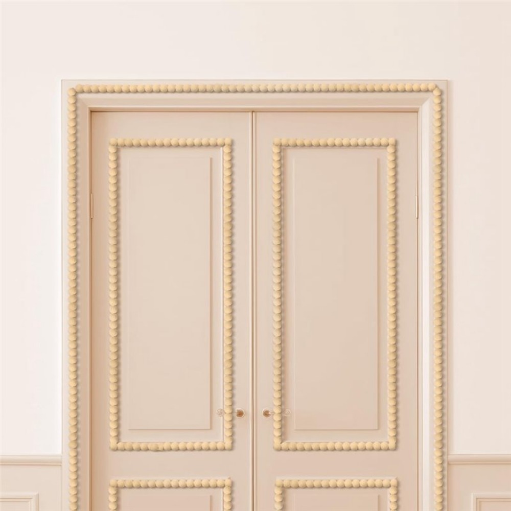 แผ่นไม้ตกแต่งลายลูกปัดสีไม้ ขน - Home Decor Wall Molding บทวิจารณ์และราคา