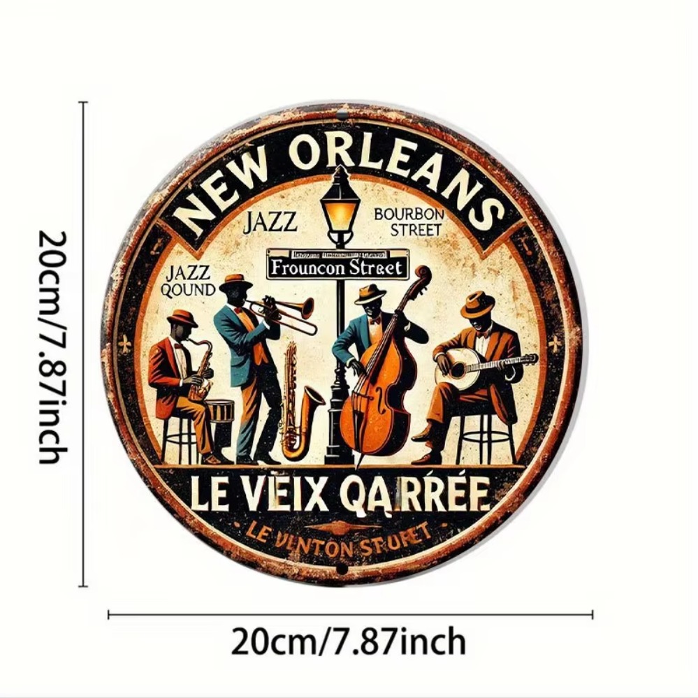 ป้าย 2D แบนราบ “วงดนตรีแจ๊สนิว - Home Decor New Orleans บทวิจารณ์และราคา