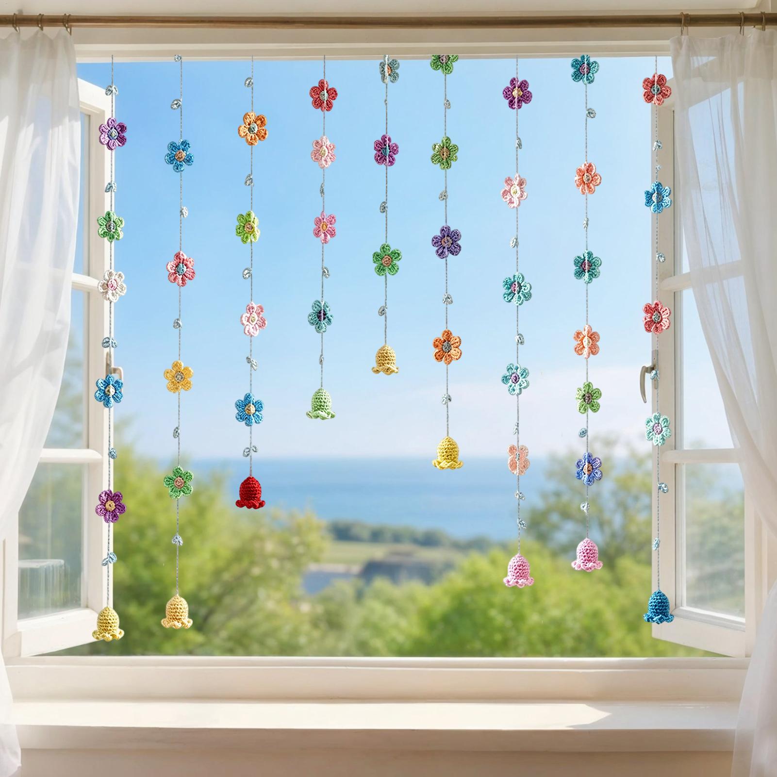 พวงมาลัยโครเชต์ตกแต่งผนังสำหรั - Home Decor Garland บทวิจารณ์และราคา