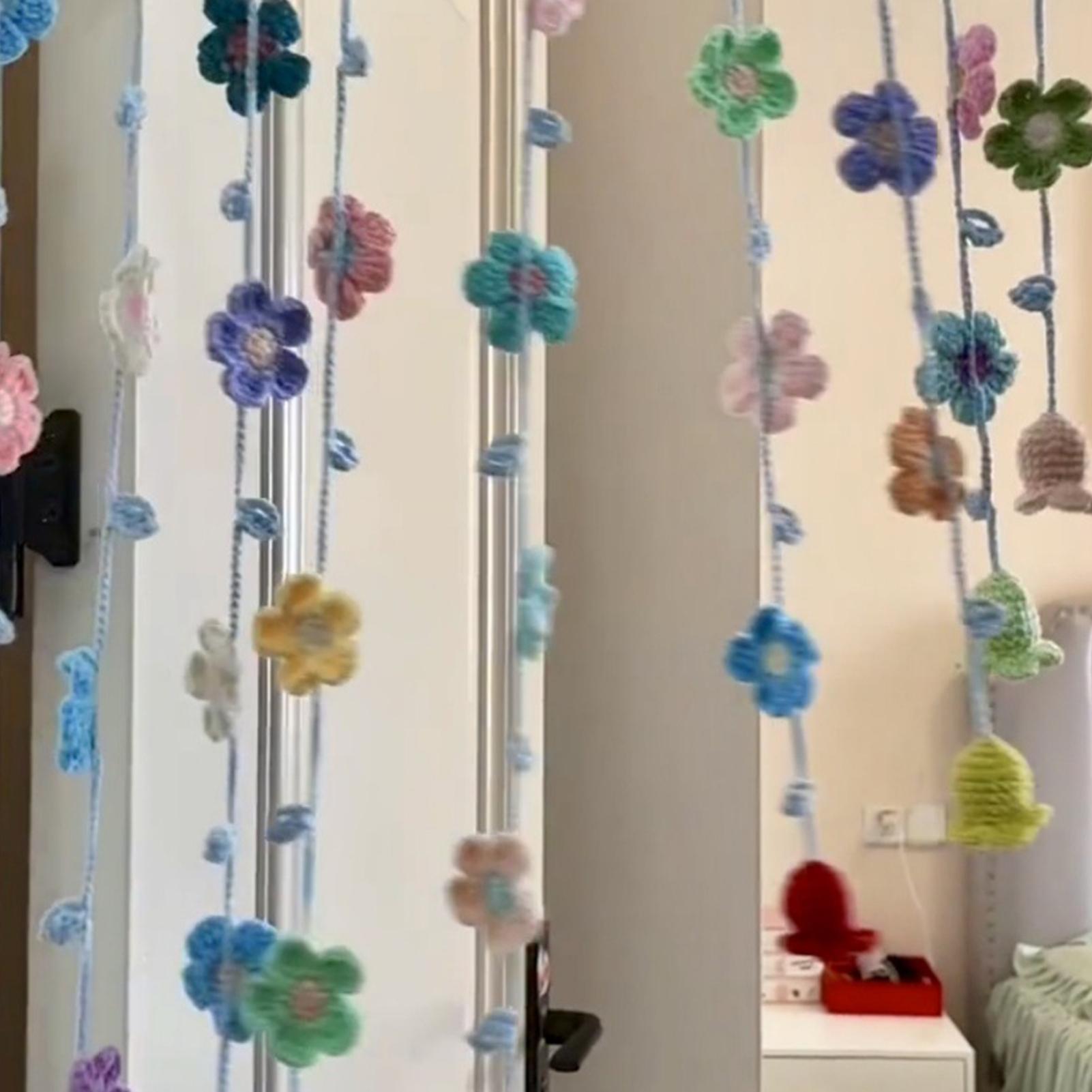 พวงมาลัยโครเชต์ตกแต่งผนังสำหรั - Home Decor Garland บทวิจารณ์และราคา