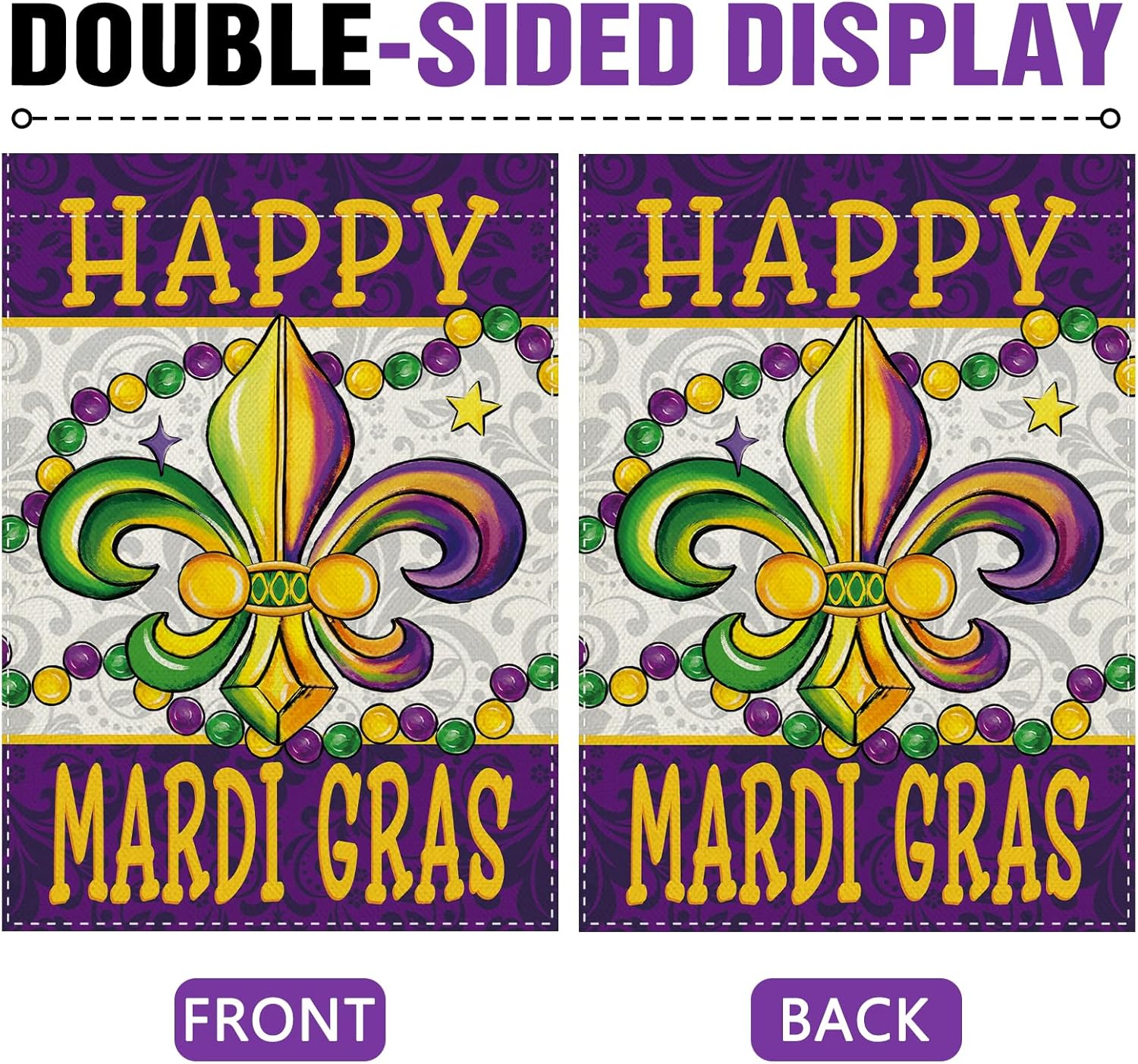 ธงตกแต่งสวนลายดอกเฟลอร์ เดอ ลิ - Home Decor New Orleans บทวิจารณ์และราคา