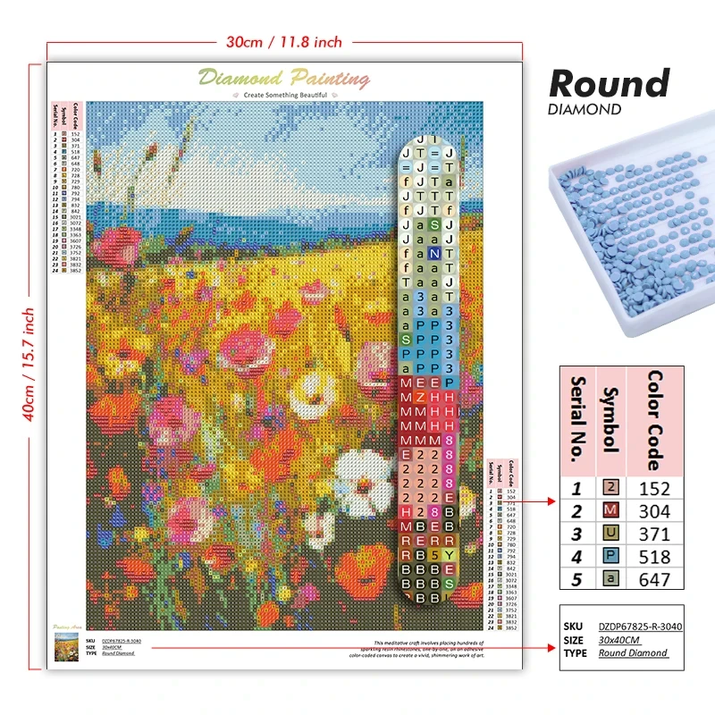 ชุดภาพวาดเพชรแบบเต็มรูปแบบ ลาย - Home Decor Tokyo บทวิจารณ์และราคา