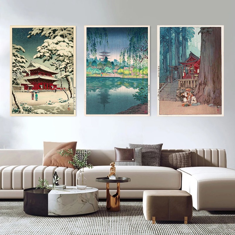 ภาพพิมพ์ย้อนยุคสไตล์อุคิโยเอะแ - Home Decor Tokyo บทวิจารณ์และราคา