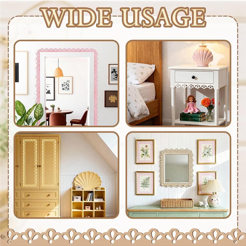 【ไซเบอร์มันเดย์】ชุดคิ้วไม้ตกแต - Home Decor Wall Molding บทวิจารณ์และราคา