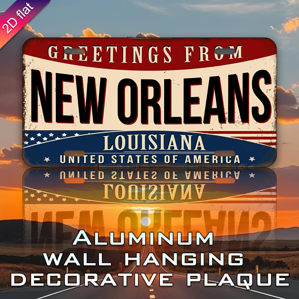 ป้ายตกแต่งผนังอะลูมิเนียม - ป้ - Home Decor New Orleans บทวิจารณ์และราคา