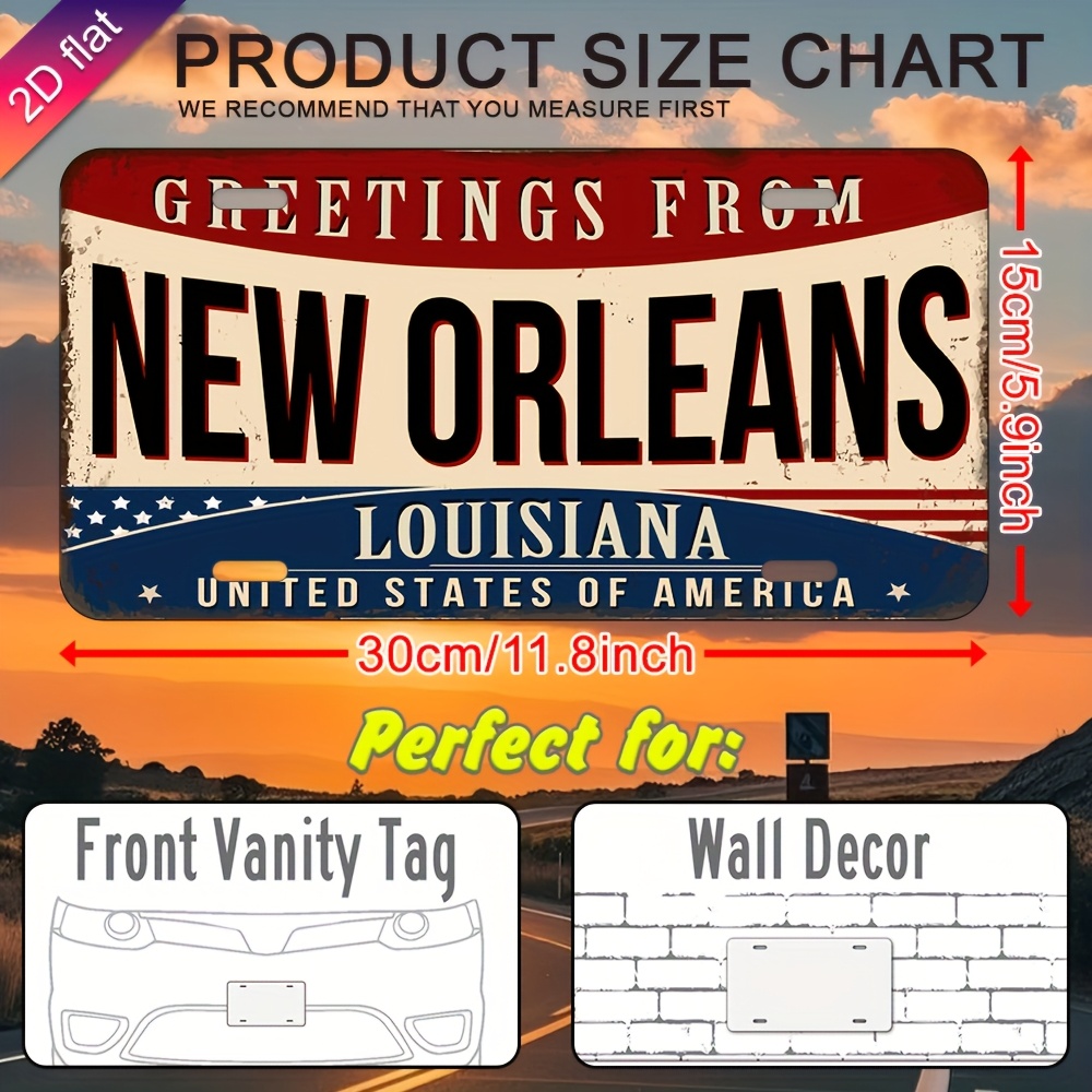 ป้ายตกแต่งผนังอะลูมิเนียม - ป้ - Home Decor New Orleans บทวิจารณ์และราคา
