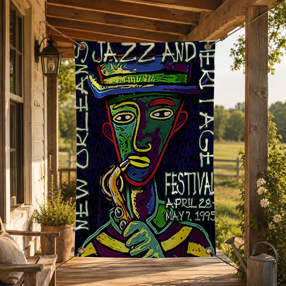 ธงตกแต่งเทศกาลนิวออร์ลีนส์แจ๊ส - Home Decor New Orleans บทวิจารณ์และราคา