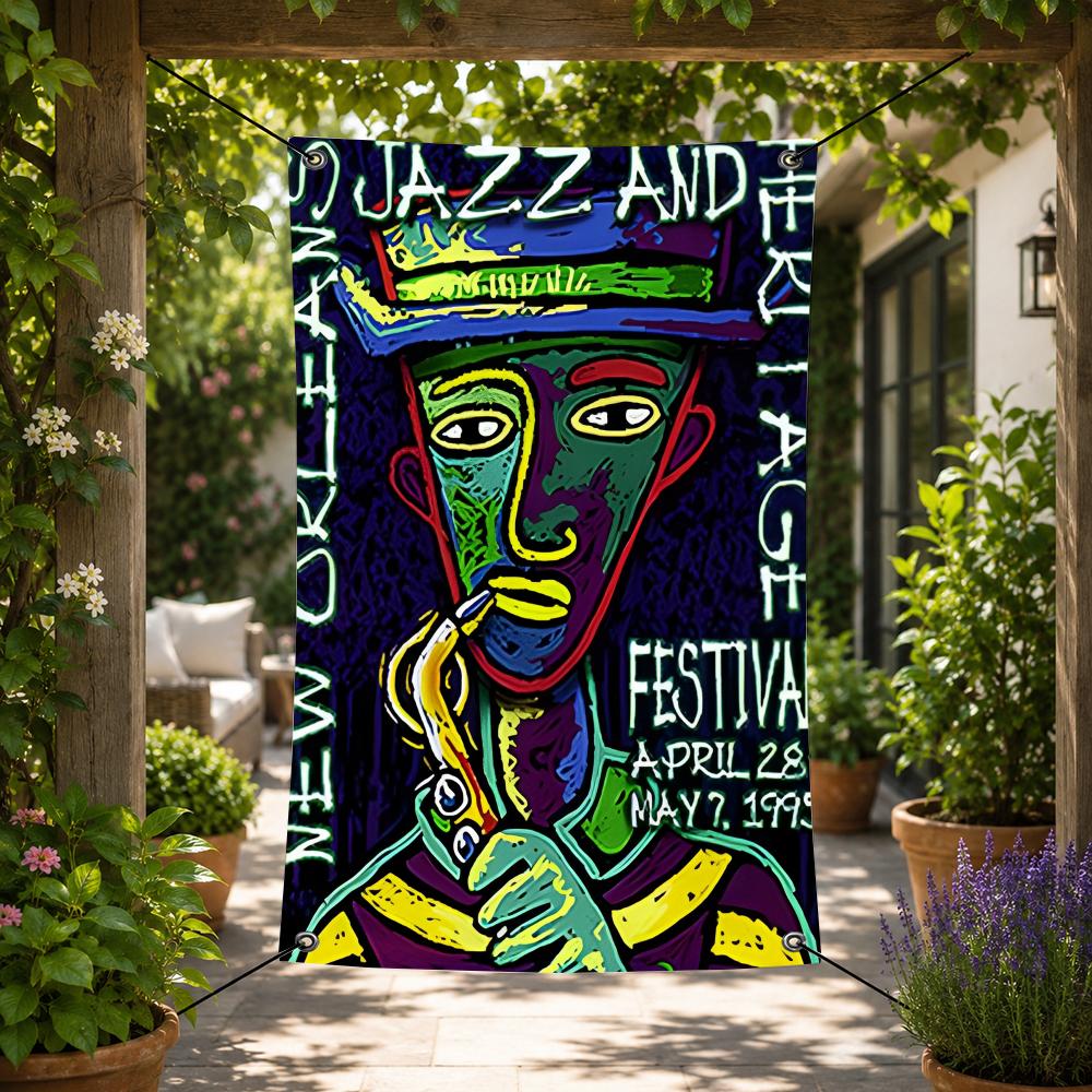 ธงตกแต่งเทศกาลนิวออร์ลีนส์แจ๊ส - Home Decor New Orleans บทวิจารณ์และราคา