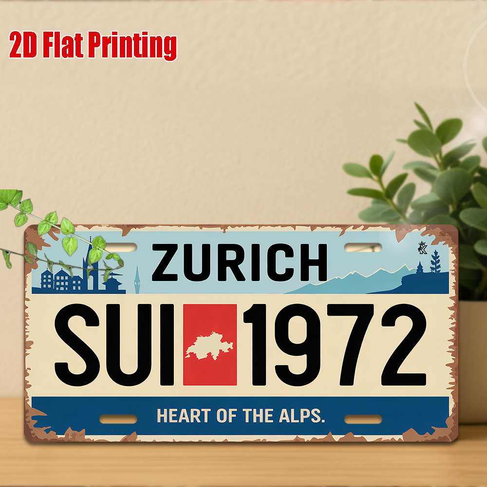 ป้าย AL - ป้ายโลหะวินเทจตกแต่ง - Home Decor Zurich บทวิจารณ์และราคา