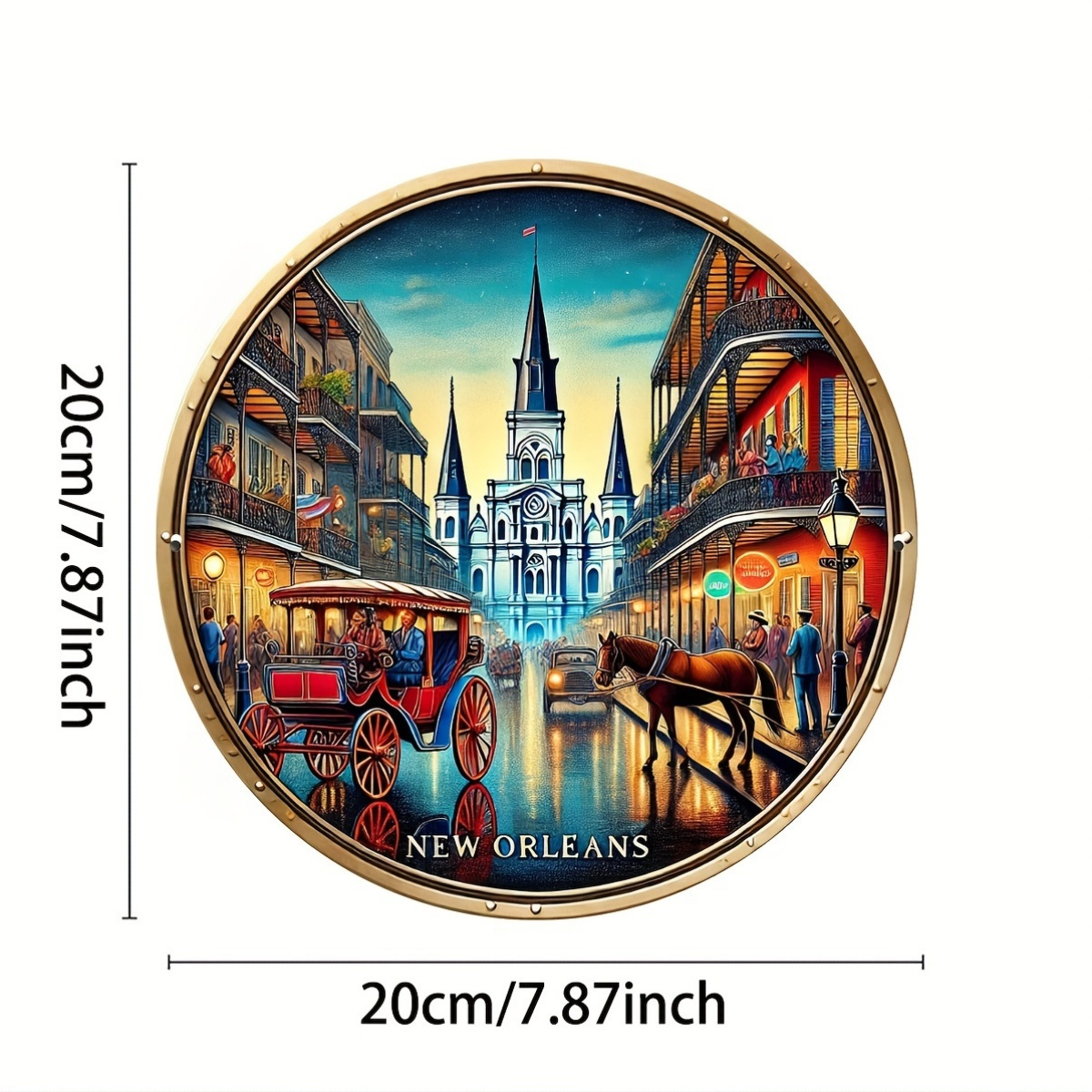 ป้ายโลหะ 2 มิติ ลายฉากถนนวินเท - Home Decor New Orleans บทวิจารณ์และราคา
