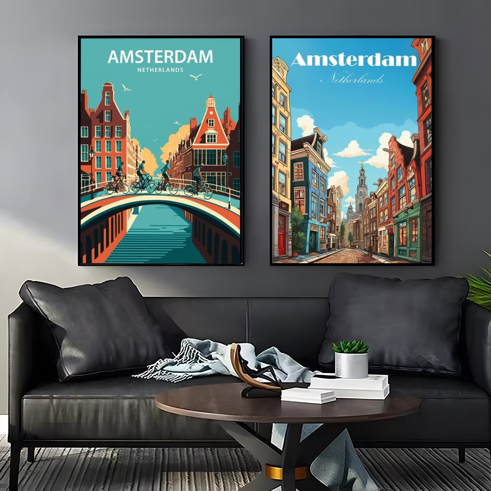 อัมสเตอร์ดัม เนเธอร์แลนด์โปสเต - Home Decor Netherlands บทวิจารณ์และราคา