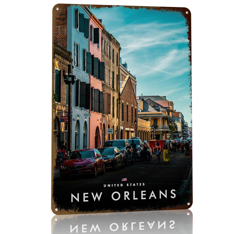 โปสเตอร์พิมพ์ลายวิวถนนนิวออร์ล - Home Decor New Orleans บทวิจารณ์และราคา