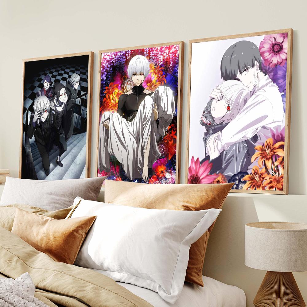 โปสเตอร์อนิเมะโทโทโกะสีเข้ม สไ - Home Decor Tokyo บทวิจารณ์และราคา
