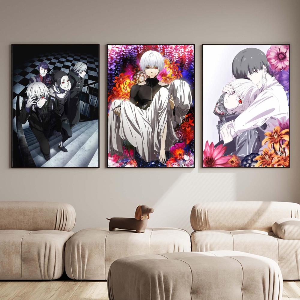 โปสเตอร์อนิเมะโทโทโกะสีเข้ม สไ - Home Decor Tokyo บทวิจารณ์และราคา