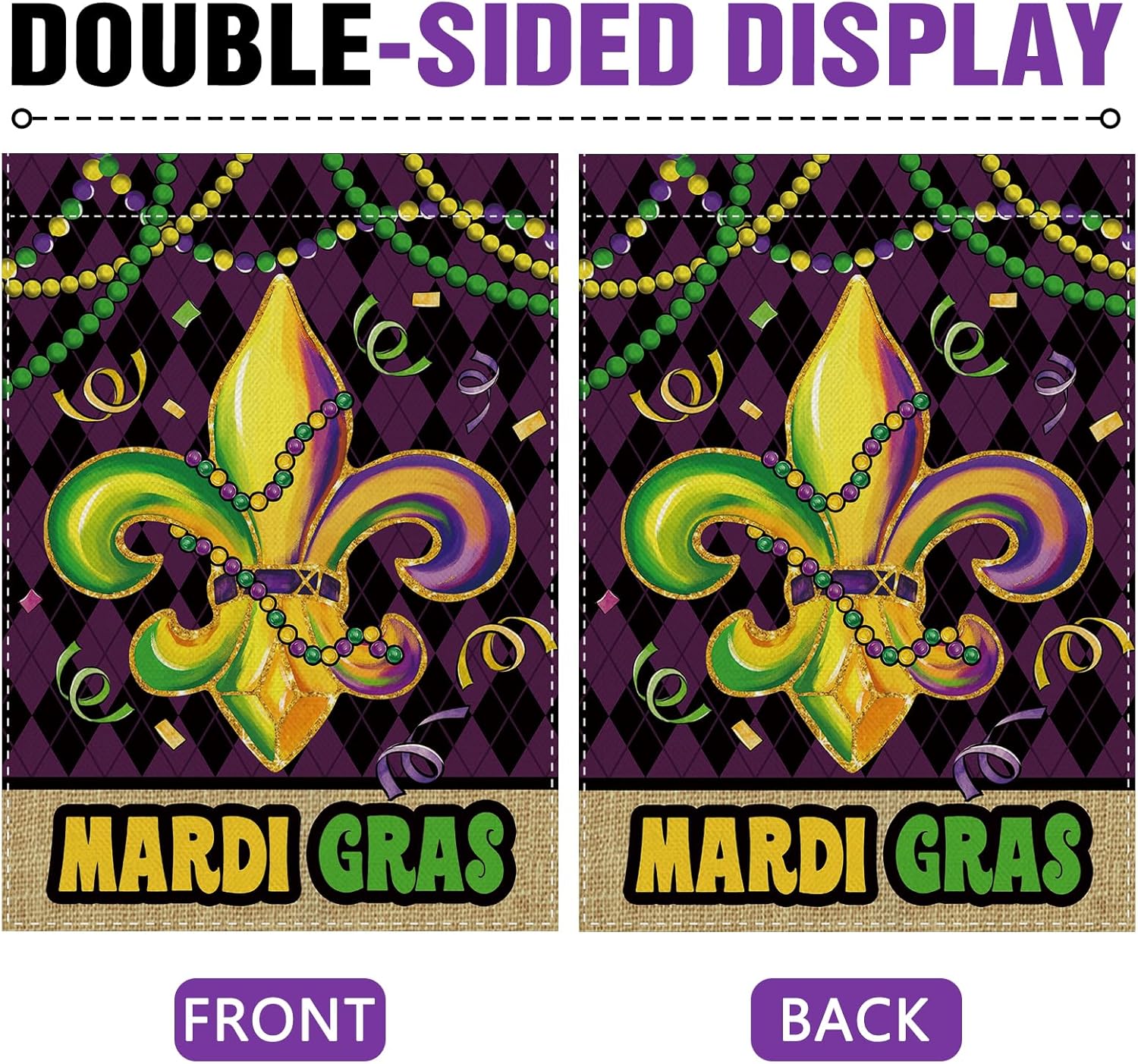 ธงตกแต่งสวนลายดอกเฟลอร์ เดอ ลิ - Home Decor New Orleans บทวิจารณ์และราคา