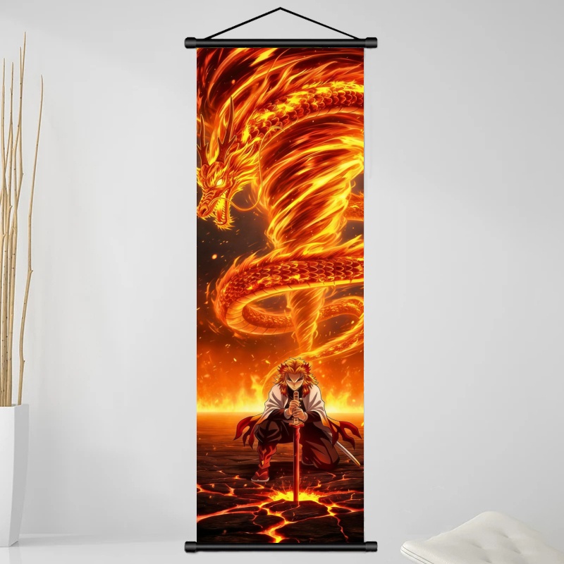 ผ้าพิมพ์ลายอนิเมะ Demon Slayer - Home Decor Company บทวิจารณ์และราคา