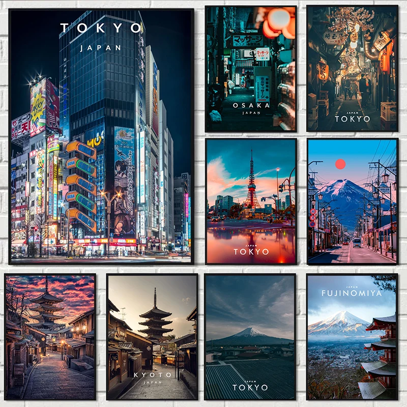 ภาพพิมพ์บนผ้าใบลายวิวเมืองญี่ป - Home Decor Tokyo บทวิจารณ์และราคา