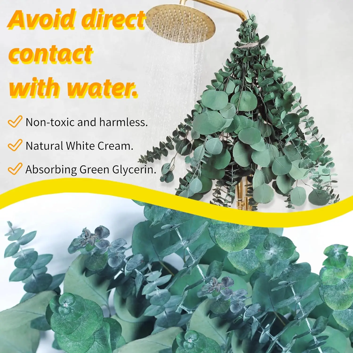 ช่อดอกยูคาลิปตัสแห้งขนาดใหญ่ 1 - Home Decor Garland บทวิจารณ์และราคา