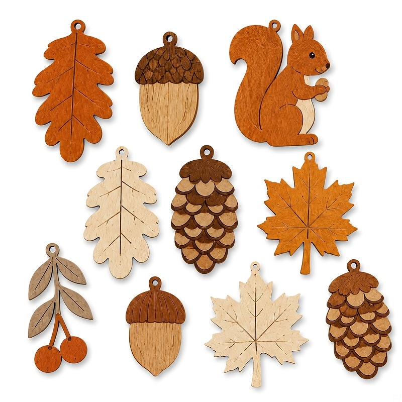 พวงมาลัยไม้ฤดูใบไม้ร่วง ลายกระ - Home Decor Garland บทวิจารณ์และราคา