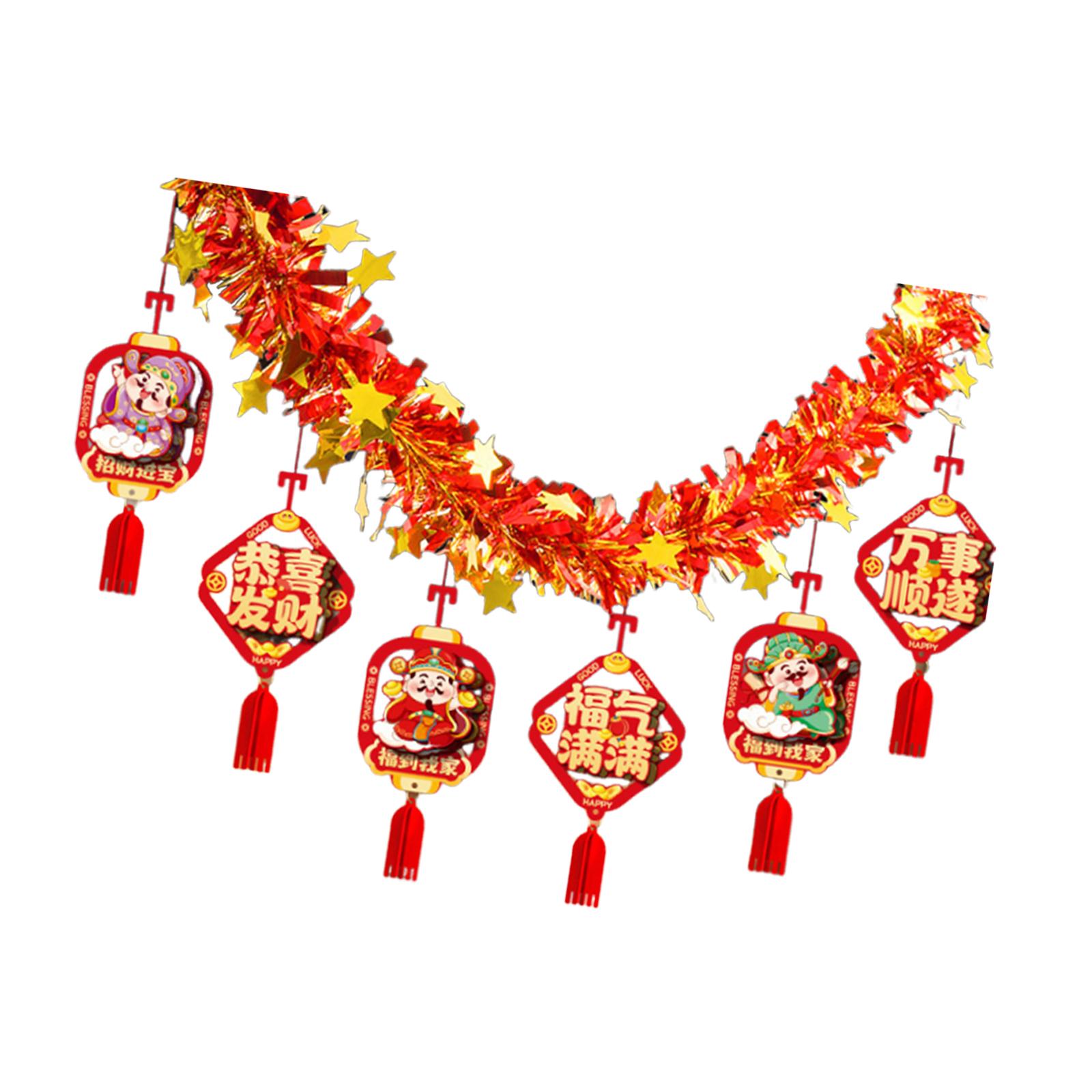 พวงมาลัยตรุษจีน 2026 น้ำหนักเบ - Home Decor Garland บทวิจารณ์และราคา
