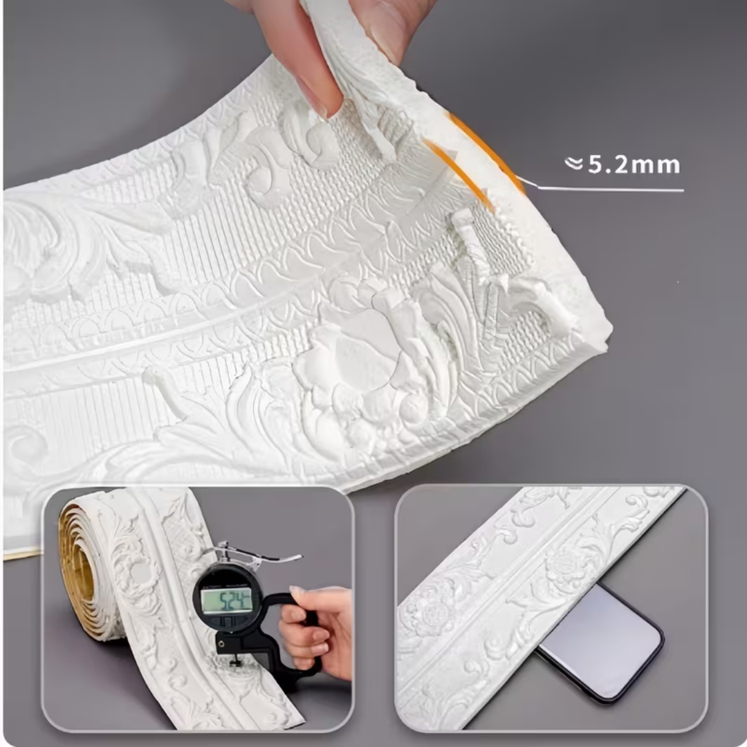 แผ่นโฟมตกแต่งขอบผนัง 3 มิติ 1  - Home Decor Wall Molding บทวิจารณ์และราคา