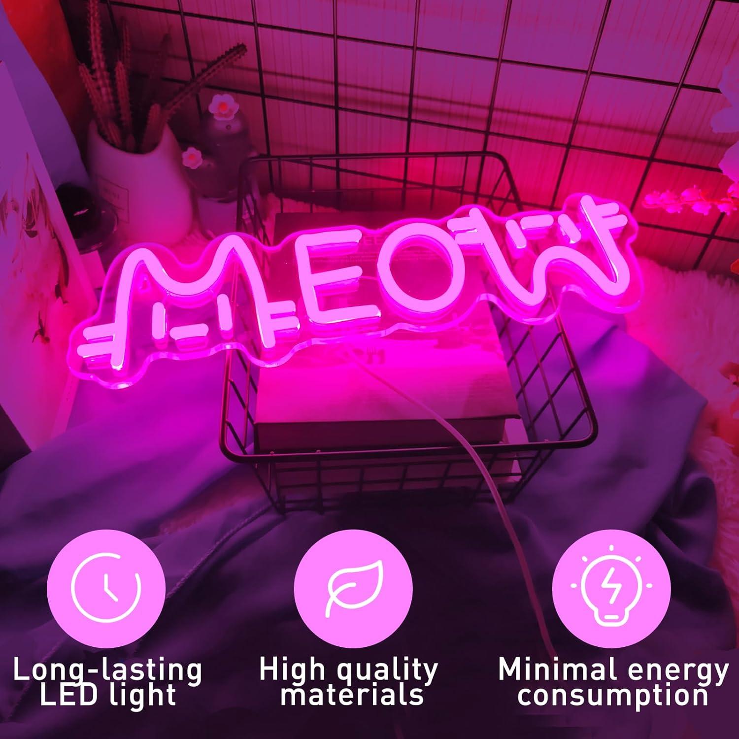 ป้ายไฟนีออนรูปแมว ใช้พลังงานจา - Home Decor Lighting บทวิจารณ์และราคา