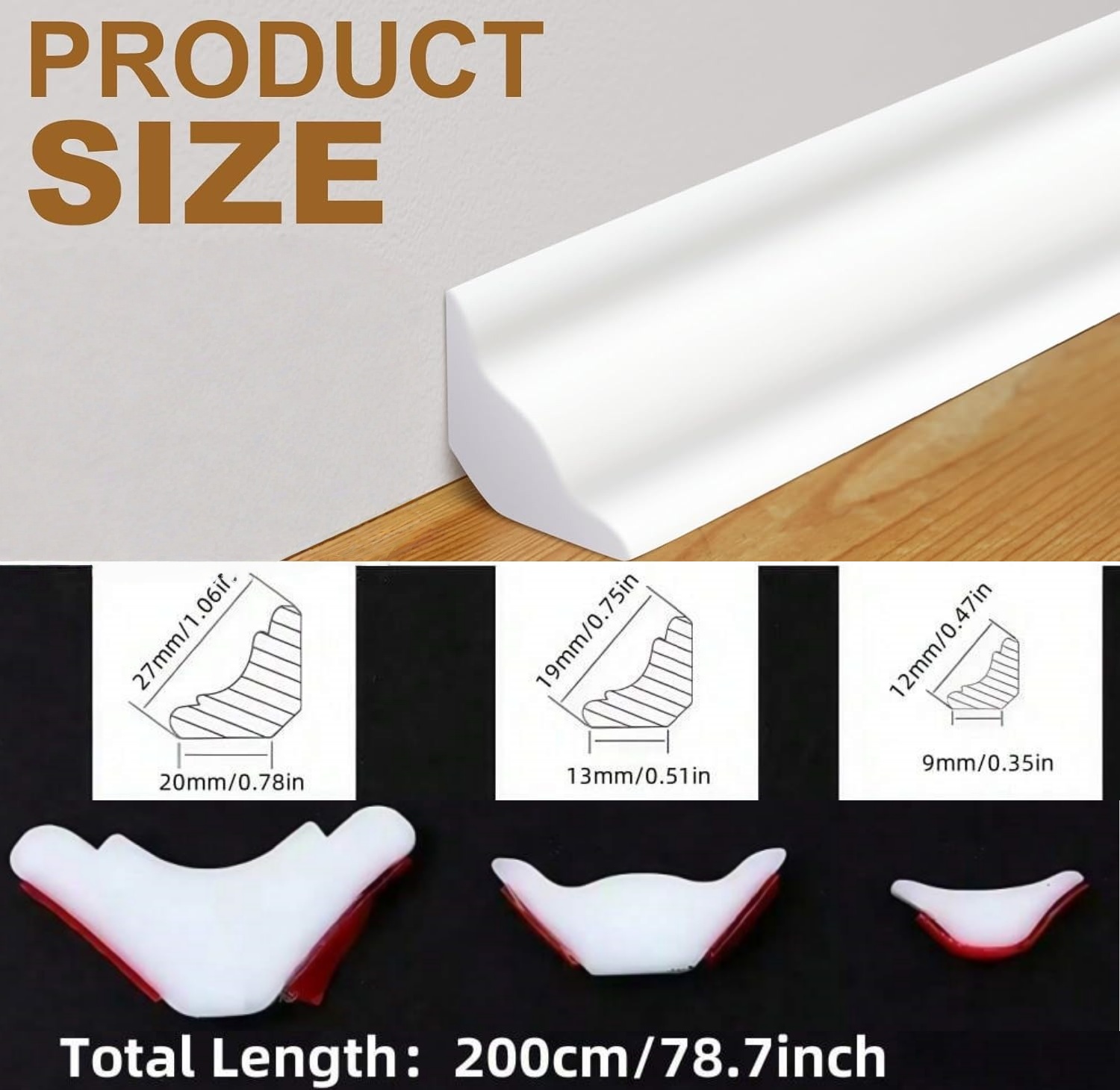 แถบตกแต่งขอบผนังวัสดุ TPE แบบต - Home Decor Wall Molding บทวิจารณ์และราคา
