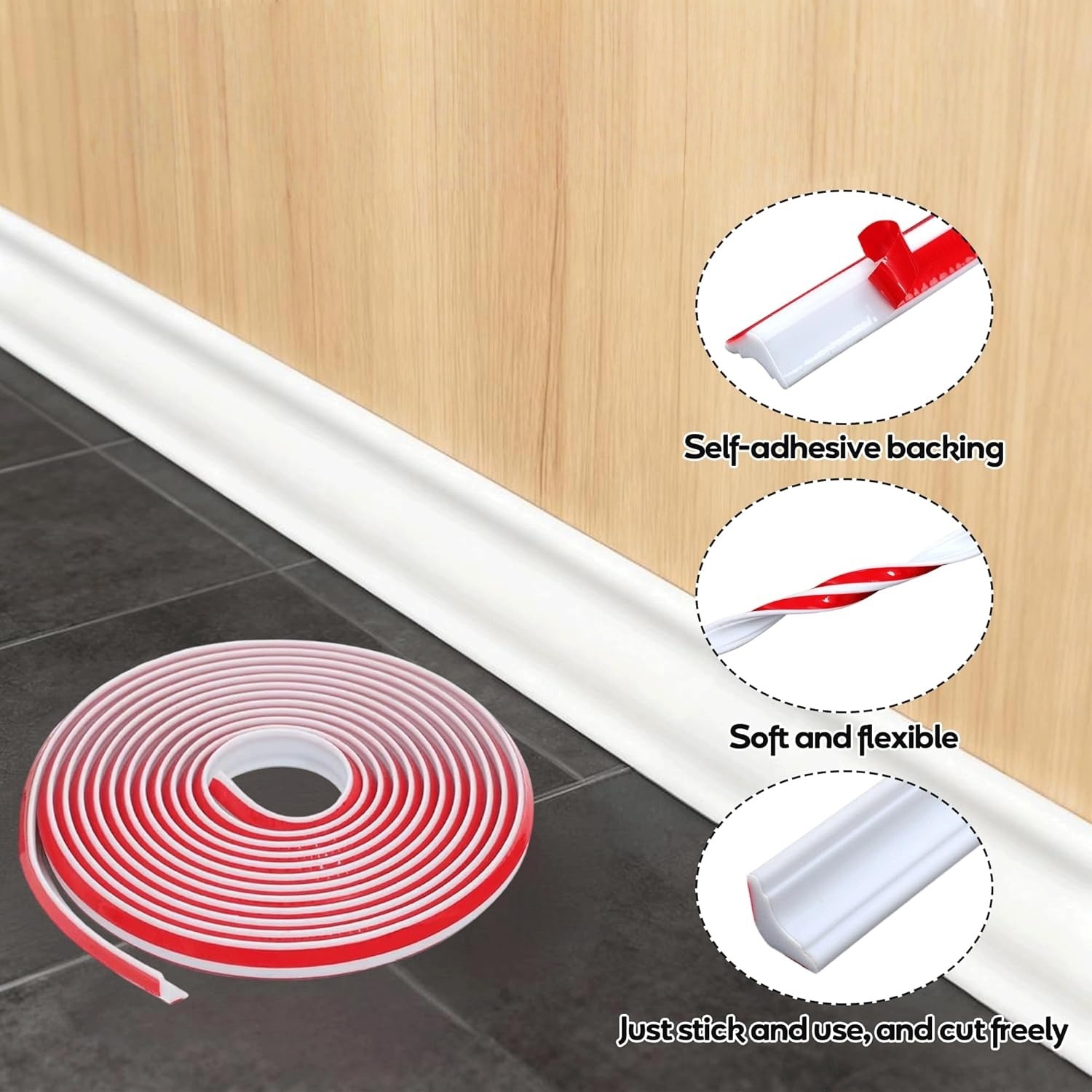 แถบตกแต่งขอบผนังวัสดุ TPE แบบต - Home Decor Wall Molding บทวิจารณ์และราคา