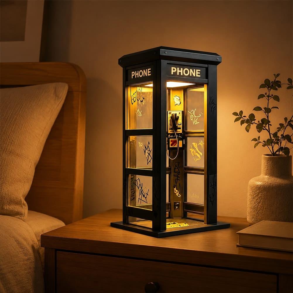 โคมไฟตั้งโต๊ะรูปตู้โทรศัพท์ลอน - Home Decor Lighting บทวิจารณ์และราคา