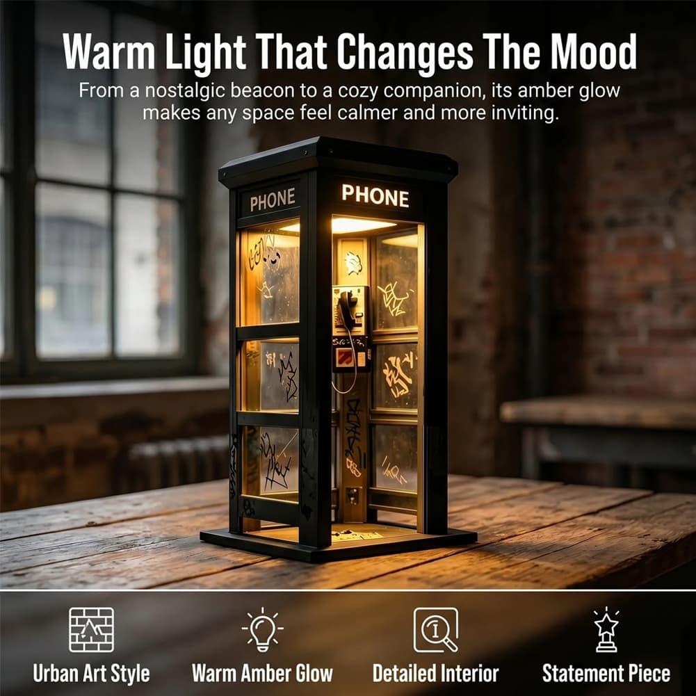 โคมไฟตั้งโต๊ะรูปตู้โทรศัพท์ลอน - Home Decor Lighting บทวิจารณ์และราคา