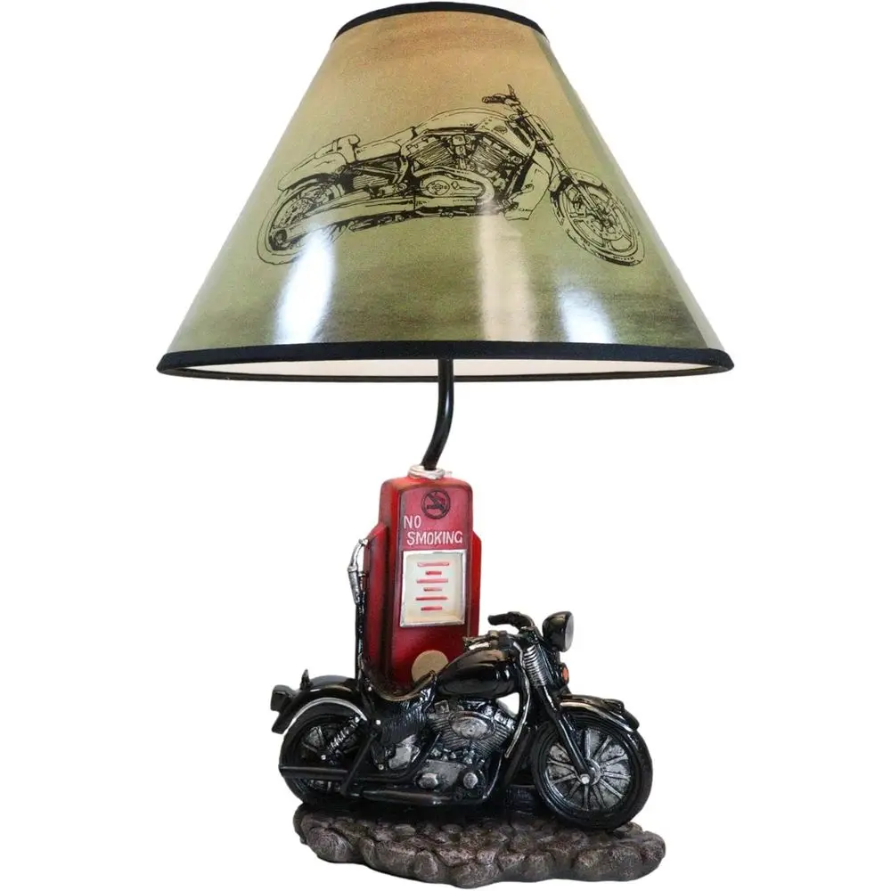โคมไฟตั้งโต๊ะรูปปั๊มน้ำมันรถมอ - Home Decor Lighting บทวิจารณ์และราคา