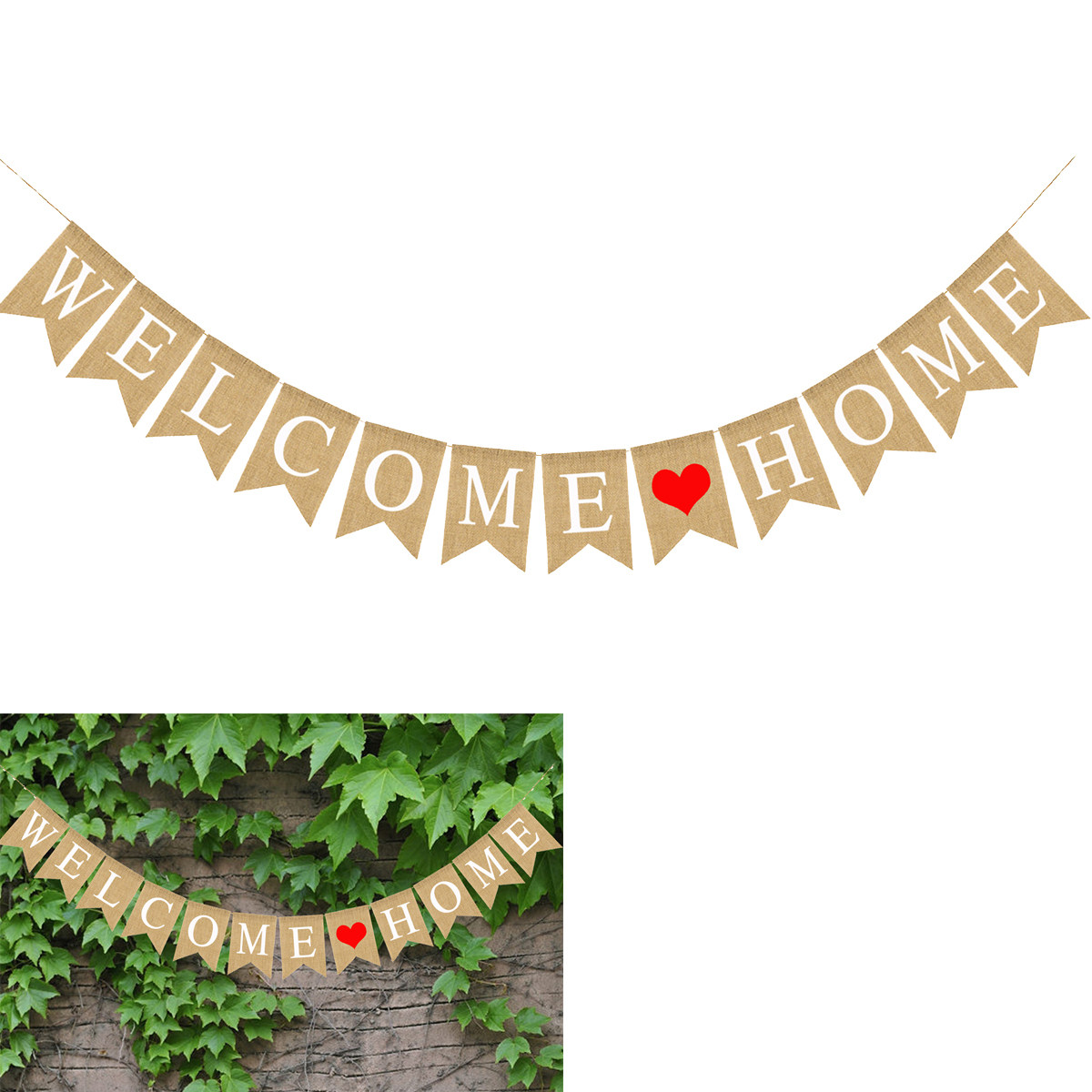 ธงราวประดับตกแต่งบ้านลายหางนกน - Home Decor Garland บทวิจารณ์และราคา