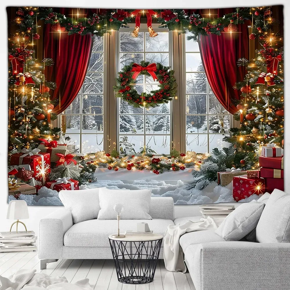 ผ้าตกแต่งงานปาร์ตี้วันคริสต์มา - Home Decor Garland บทวิจารณ์และราคา