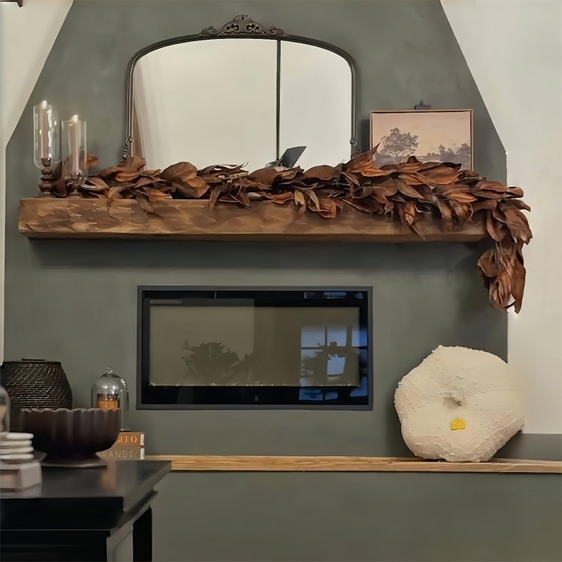 พวงมาลัยใบแมกโนเลียประดิษฐ์สีน - Home Decor Garland บทวิจารณ์และราคา