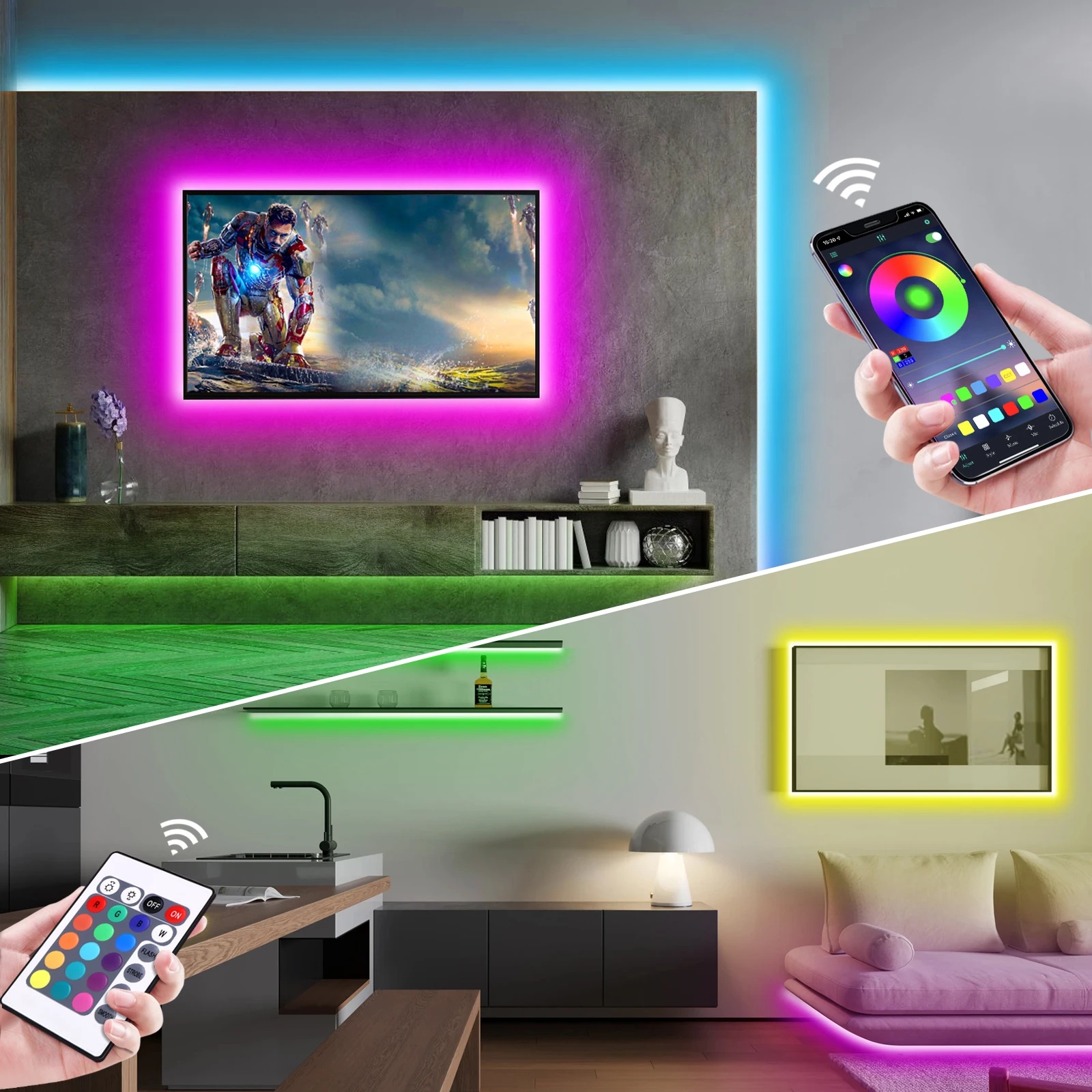 ไฟนีออน LED RGB ขนาด 1-5 เมตร  - Home Decor Lighting บทวิจารณ์และราคา